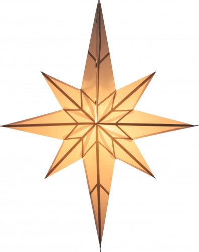 Foldable advent illuminated paper star, Christmas star 70 cm - Cerberus