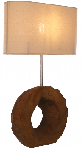 Table lamp/table lamp, handmade in Bali from natural material - model Palau 1 - 59x35x15 cm 