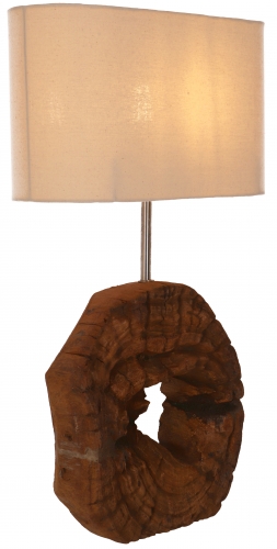 Table lamp/table lamp, handmade in Bali from natural material - model Palau 2 - 59x35x15 cm 