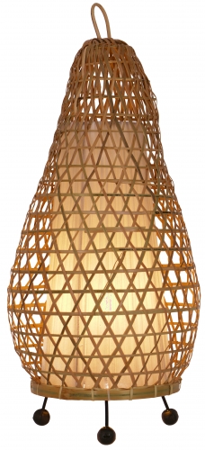 Table lamp/table lamp, handmade in Bali from natural material - model Hermigua 50 cm