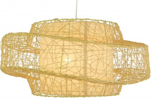 Ceiling lamp/ceiling light, handmade in Bali from natural material, rattan - model Tonga - 28x57x57 cm Ø57 cm