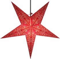 Foldable advent illuminated paper star, poinsettia 60 cm - Molino..