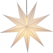 Foldable advent illuminated paper star, poinsettia 70 cm - Zena