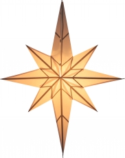 Foldable advent illuminated paper star, Christmas star 70 cm - Ce..