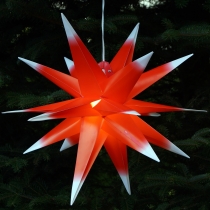 3D outdoor star Kaspar, Ø 55 cm, Christmas star, folding star wit..