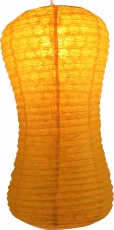 Corona wave rice paper - Lokta hanging lamp - yellow