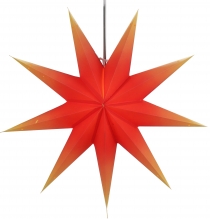 Foldable advent illuminated paper star, Christmas star 60 cm - Or..