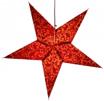 Foldable advent illuminated paper star, poinsettia 60 cm - Nemesi..