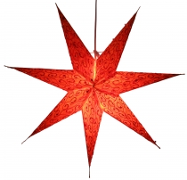 Foldable advent illuminated paper star, Christmas star 60 cm - Ic..