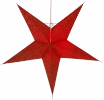 Foldable advent illuminated paper star, Christmas star 60 cm - Ab..