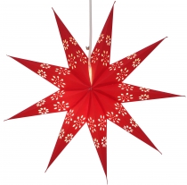 Foldable advent illuminated paper star, poinsettia 40 cm - Phoeni..