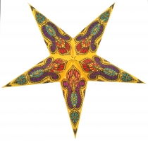Foldable advent illuminated paper star, Christmas star 80 cm - Me..