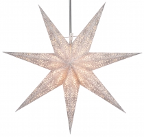 Foldable advent illuminated paper star, poinsettia 60 cm - Orpheu..