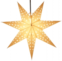 Foldable advent illuminated paper star, poinsettia 60 cm - Austri..