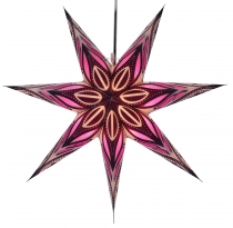 Foldable advent illuminated paper star, Christmas star 60 cm - To..