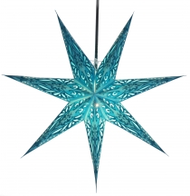 Foldable advent illuminated paper star, Christmas star 60 cm - De..