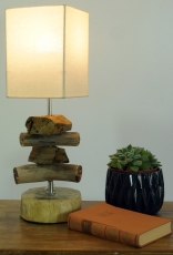 Table lamp/table lamp Salamanca,driftwood, cotton, handmade in Ba..