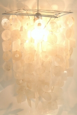 Ceiling lamp/ceiling light fixture, shell lamp made of hundreds o..