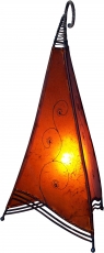 Henna lamp, leather table lamp/table lamp - Bangsal - orange