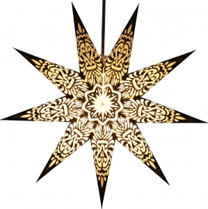 Foldable advent illuminated paper star, Christmas star 60 cm - Merlin