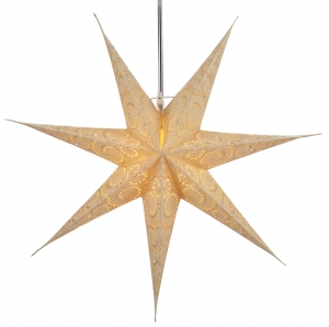 Foldable advent illuminated paper star, poinsettia 60 cm - Attila 7