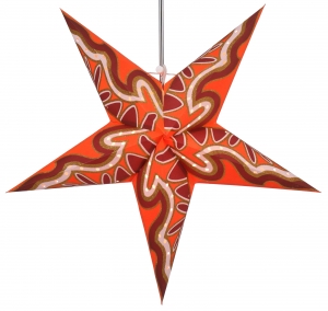 Foldable advent illuminated paper star, Christmas star 60 cm - Goldfinger
