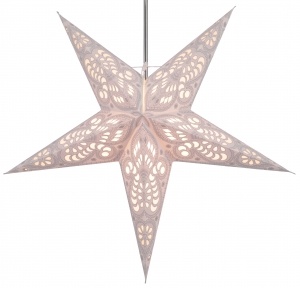 Foldable advent illuminated paper star, poinsettia 60 cm - Menor nature