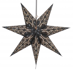 Foldable advent illuminated paper star, poinsettia 60 cm - Zuma