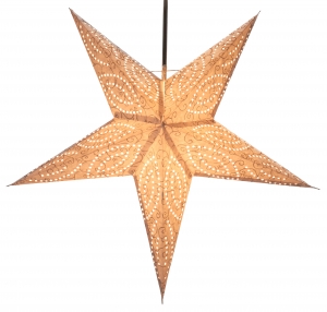 Foldable Advent illuminated paper star, Christmas star 60 cm - Demian nature