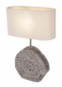 Table lamp/table lamp, handmade in Bali in Timor Style - Model Medellin - 50x35x16 cm 